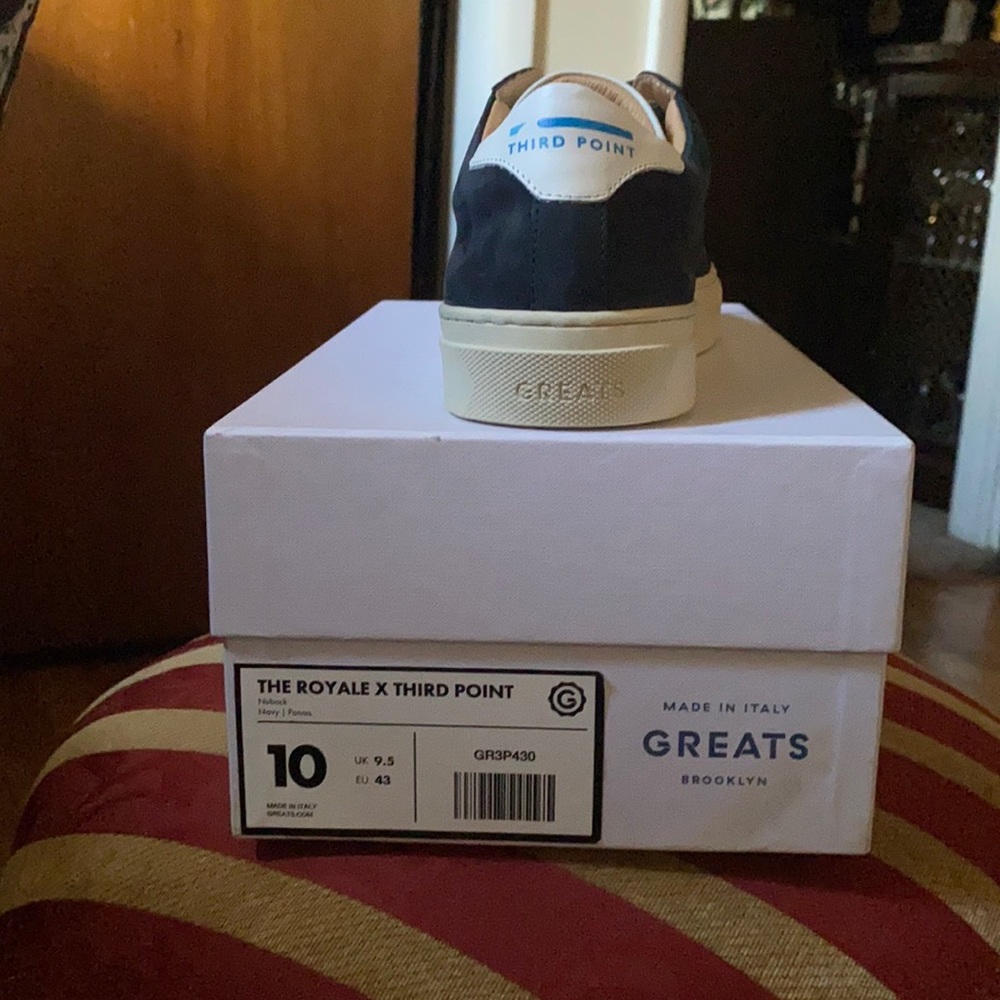 The Royals X third Point Greats sneakers